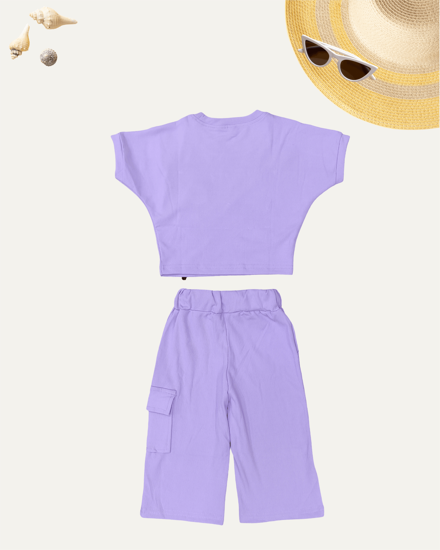 GIRLS 2PC CO-ORD SET (LILAC) (1-4 YEARS) - Girlism