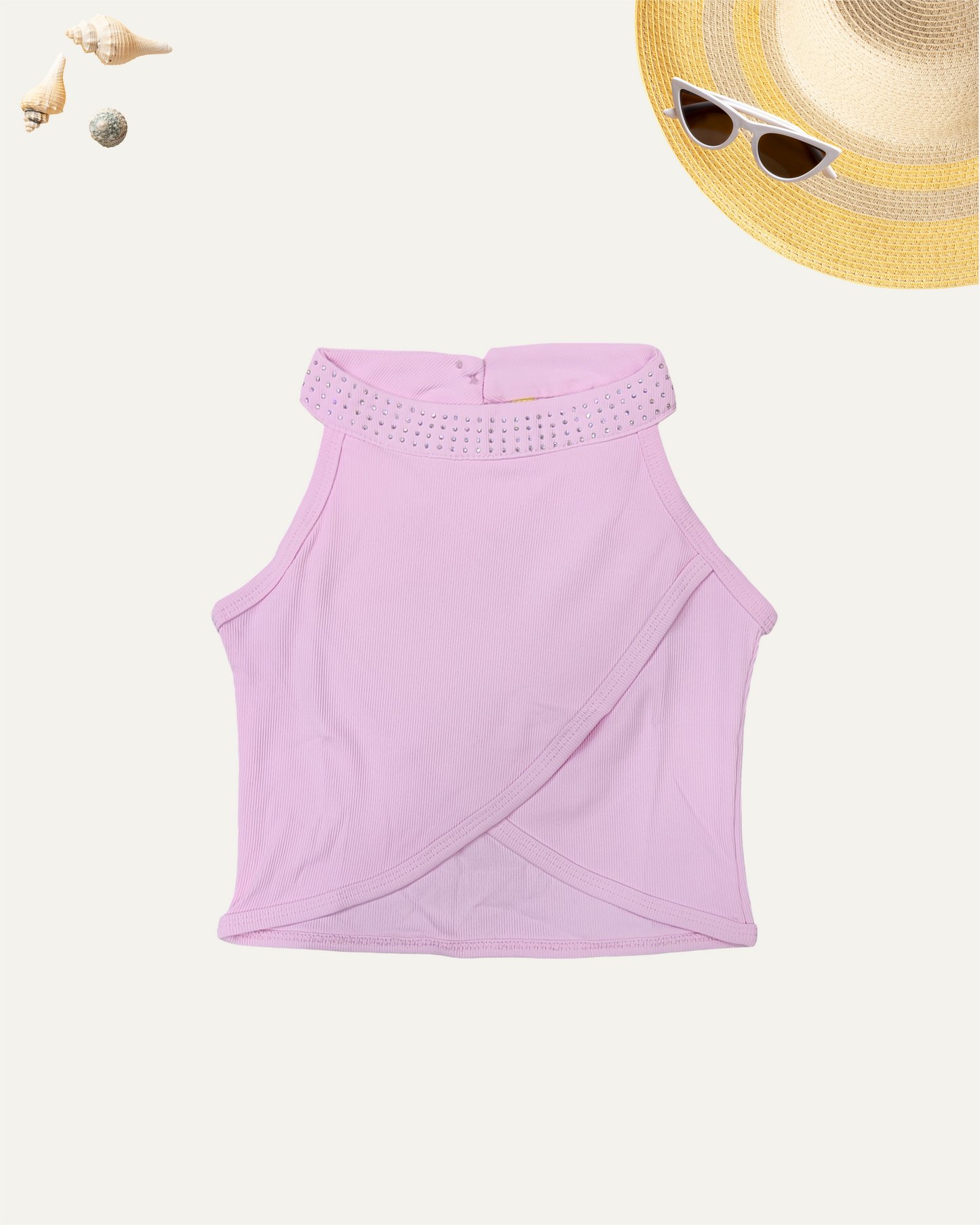 GIRLS BABY PINK TANK TOP (1-8 YEARS) - Girlism