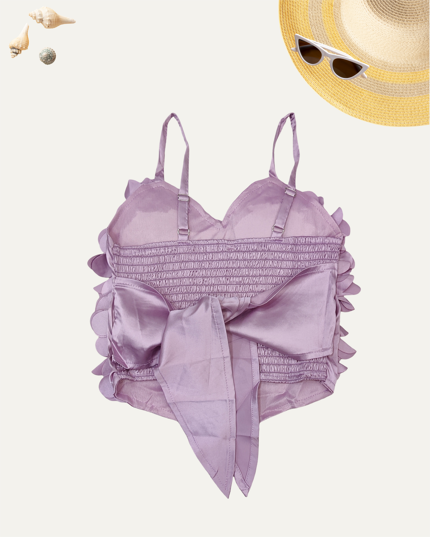GIRLS PETAL PARTY TOP (LAVENDER) (1-12 YEARS) - Girlism