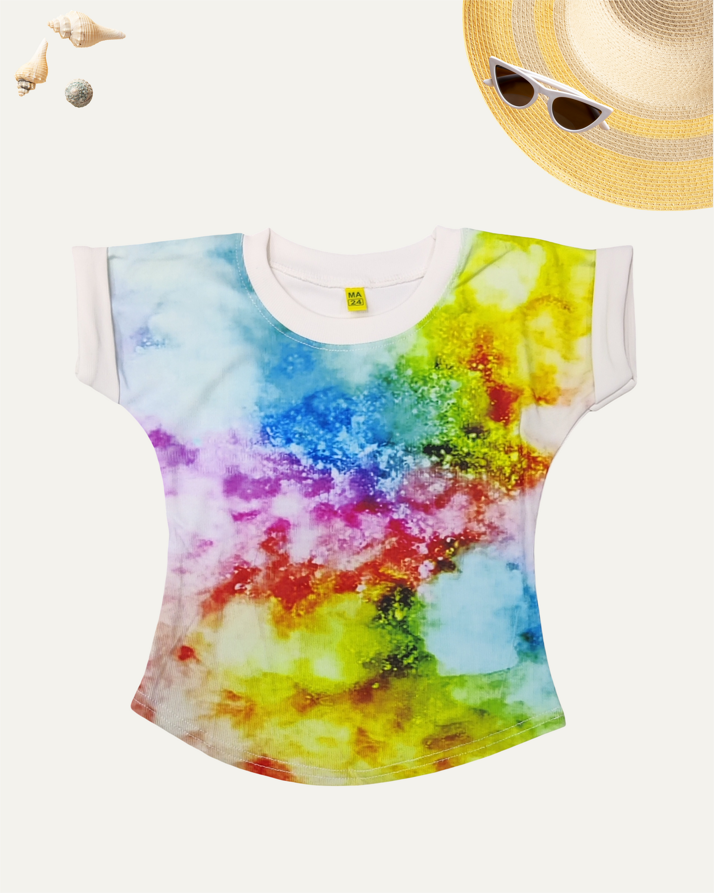 GIRLS SPLASH PRINTED T-SHIRT (4-12 YEARS) - Girlism
