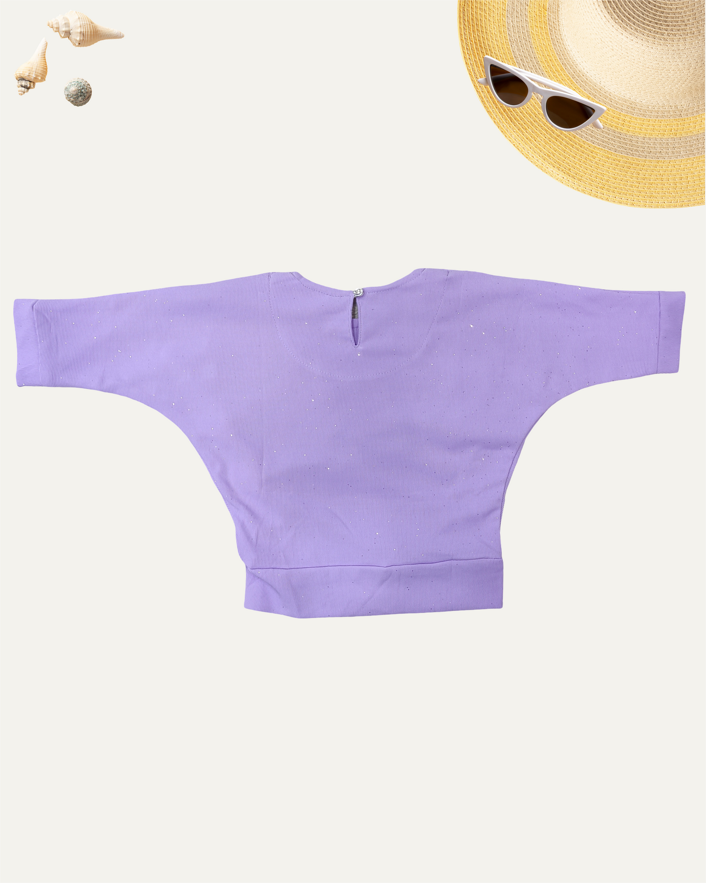 GIRLS LAVENDER DRAPED TOP (1-12 YEARS) - Girlism