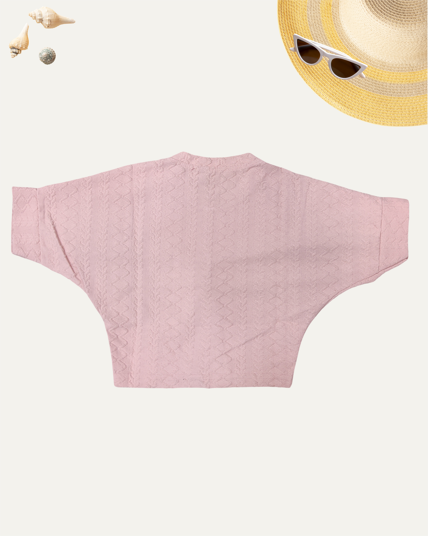 GIRLS PINK TOP WITH A BROOCH (4-12 YEARS) - Girlism