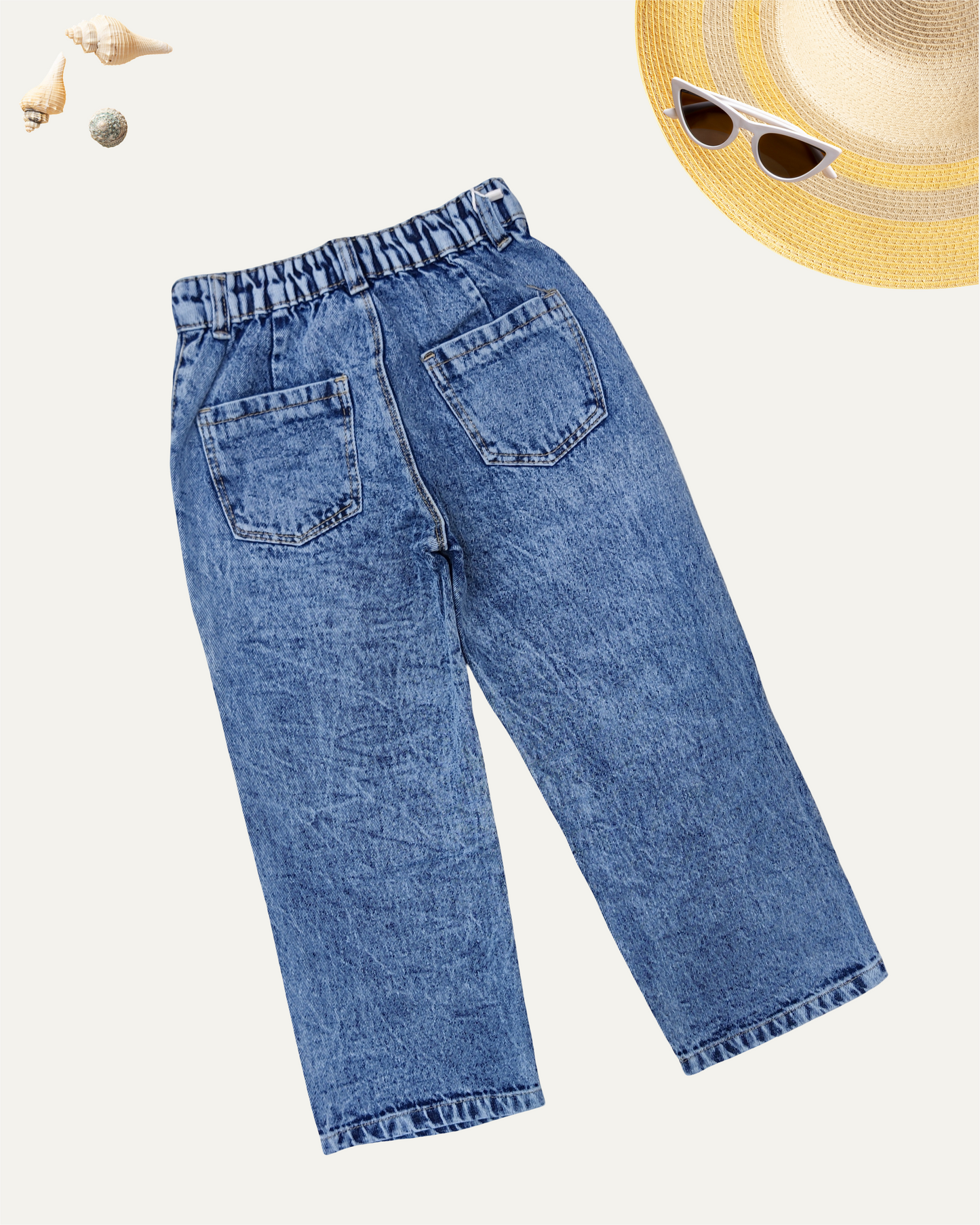 GIRLS TRENDY DISTRESSED DENIM JEANS (0-12 YEARS)