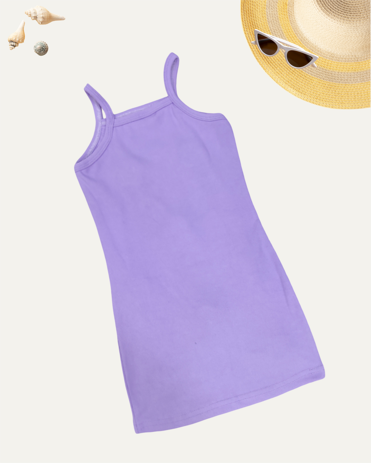 GIRLS FLORAL MINI DRESS (LILAC) (2-8 YEARS)