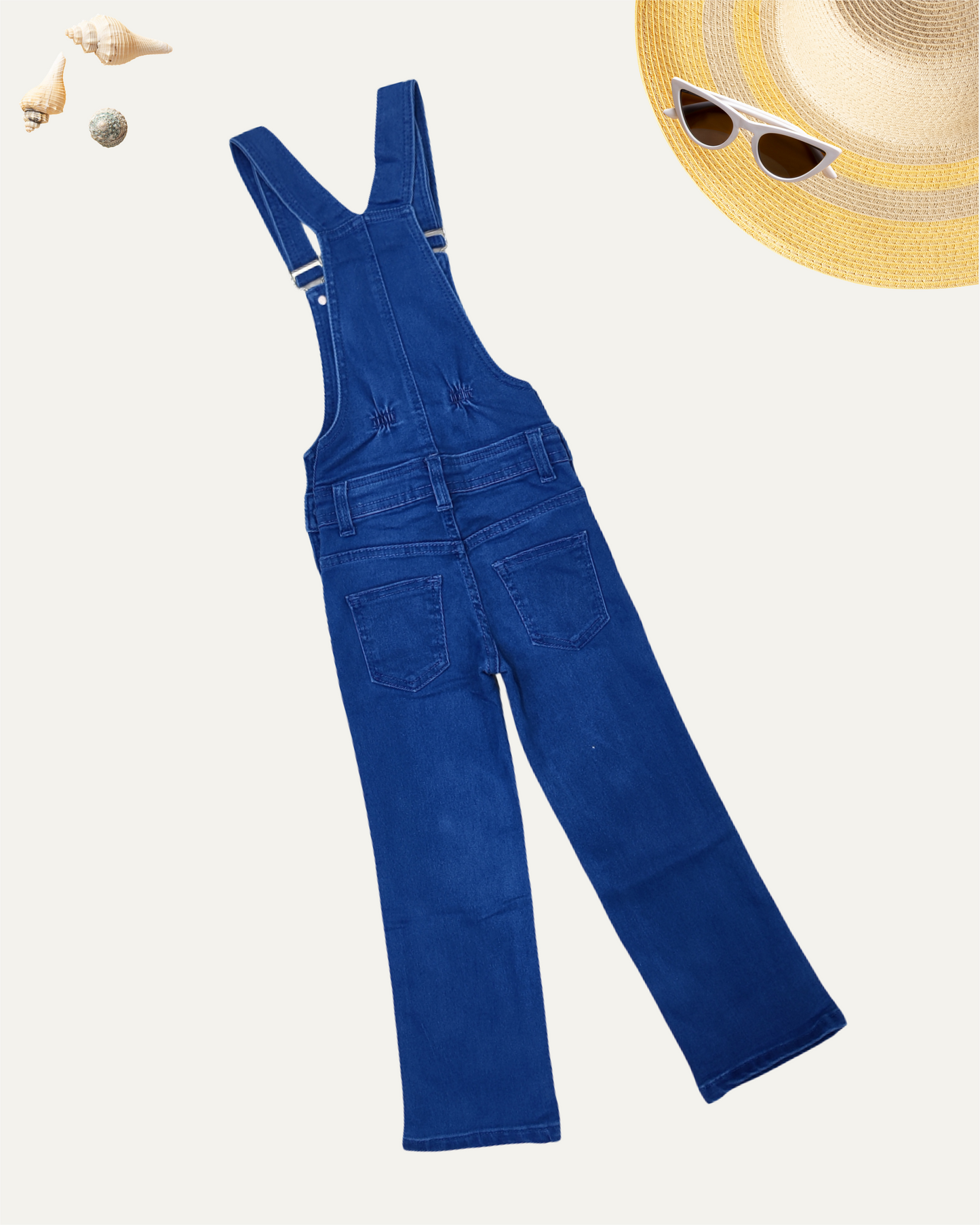 GIRLS CLASSIC BLUE DENIM DUNGAREE (4-14 YEARS)