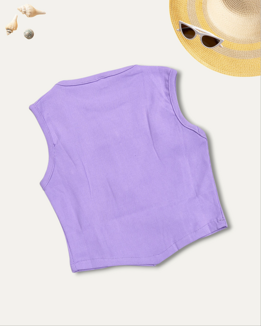 GIRLS BUTTERFLY TOP (LAVENDER) (4-12 YEARS)