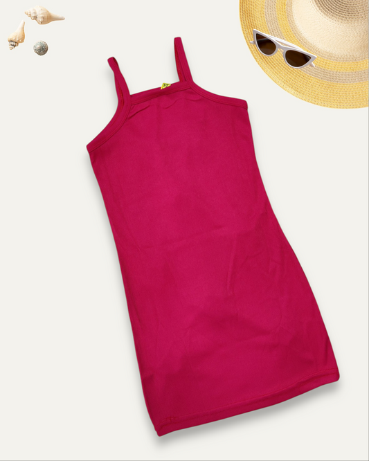 GIRLS FLORAL MINI DRESS (RED) (2-8 YEARS)