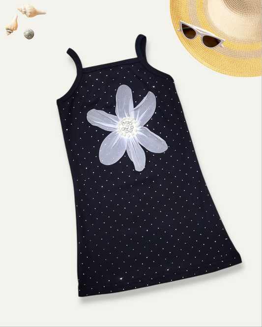 GIRLS SPARKLY DRESS (BLACK) (1-10 YEARS)