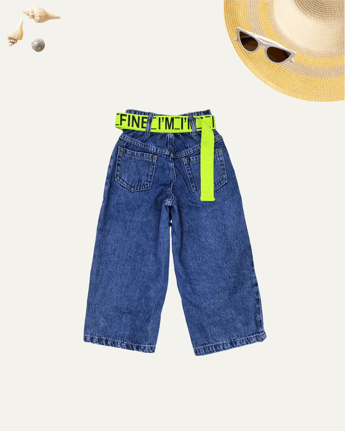 GIRLS DENIM CARGO PANTS (4-12 YEARS) - Girlism