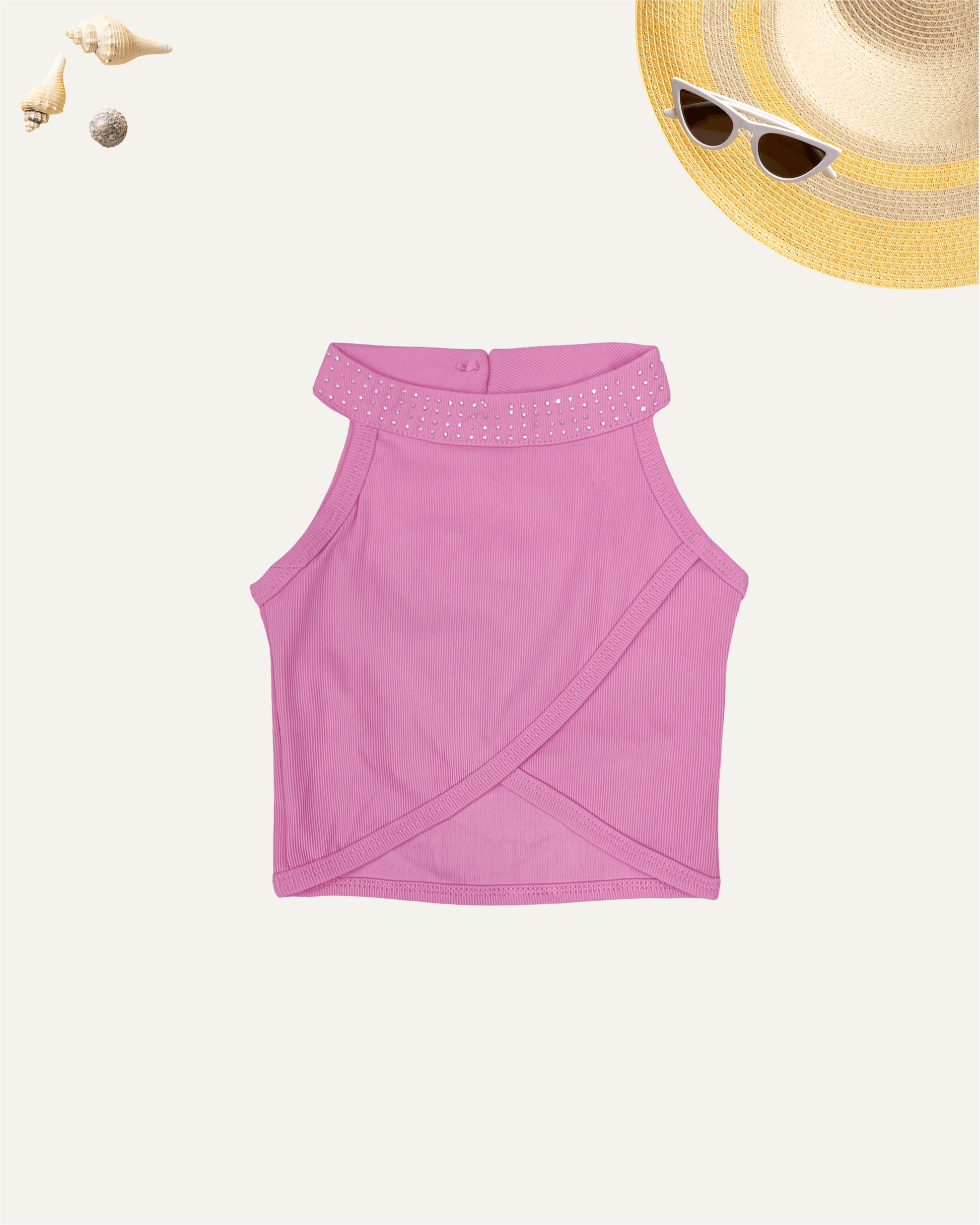 GIRLS PINK TANK TOP (1-8 YEARS) - Girlism