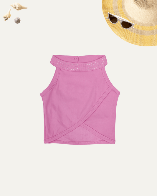 GIRLS PINK TANK TOP (1-8 YEARS) - Girlism