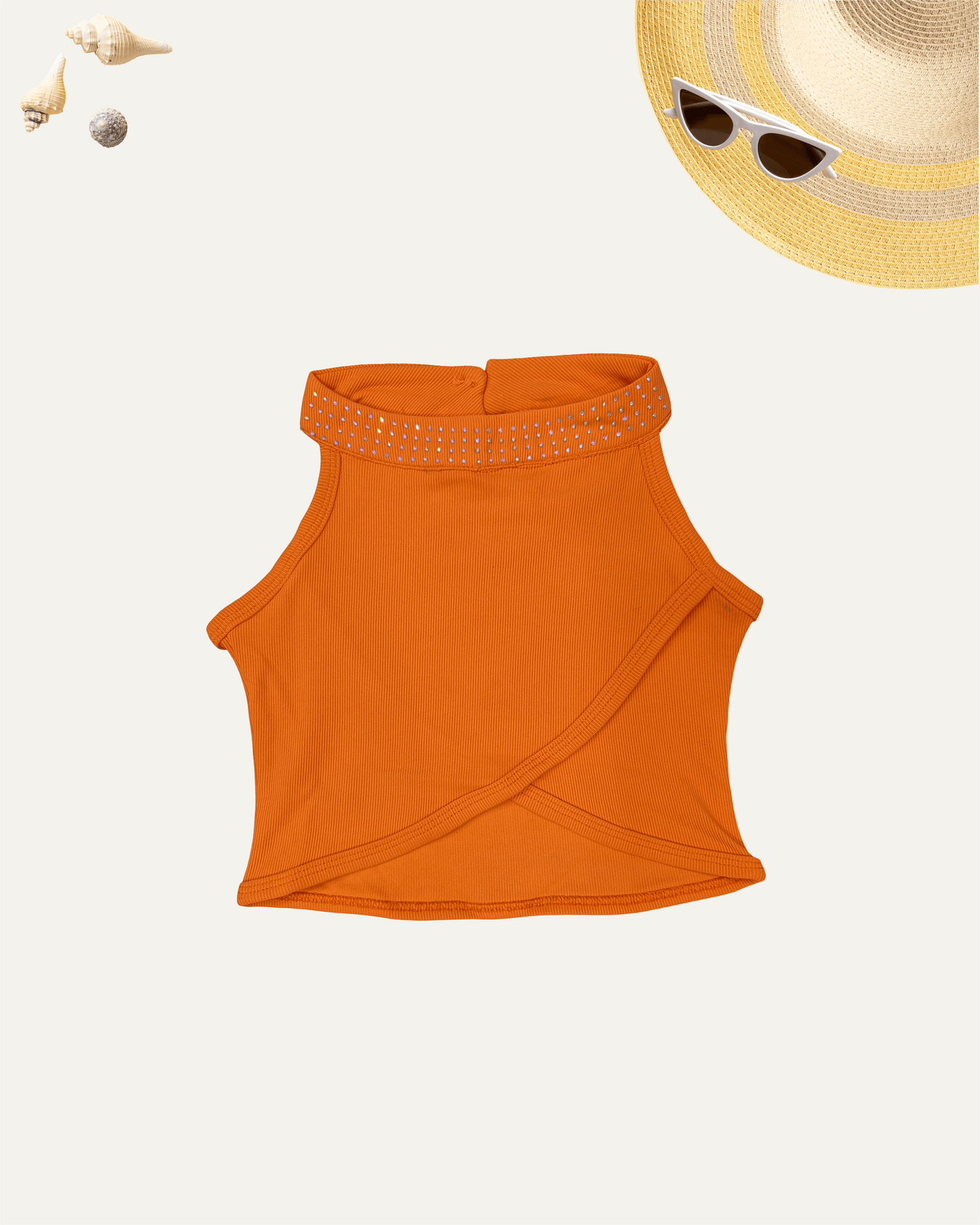 GIRLS NEON ORANGE TANK TOP (1-8 YEARS) - Girlism