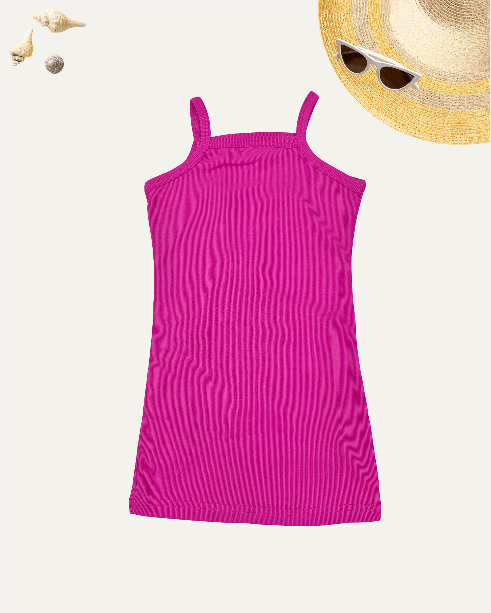 GIRLS FLORAL MINI DRESS (HOT PINK) (2-8 YEARS) - Girlism