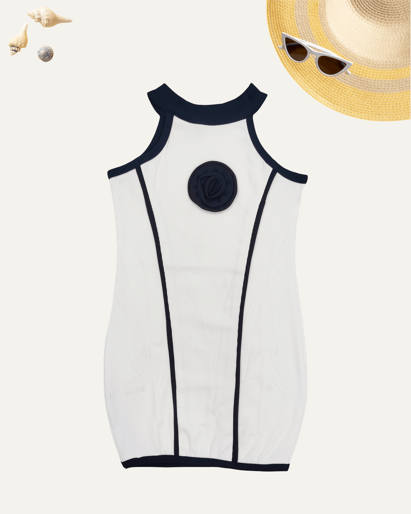 GIRLS SLEEVELESS DRESS (BLACK & WHITE) (4-12 YEARS) - Girlism
