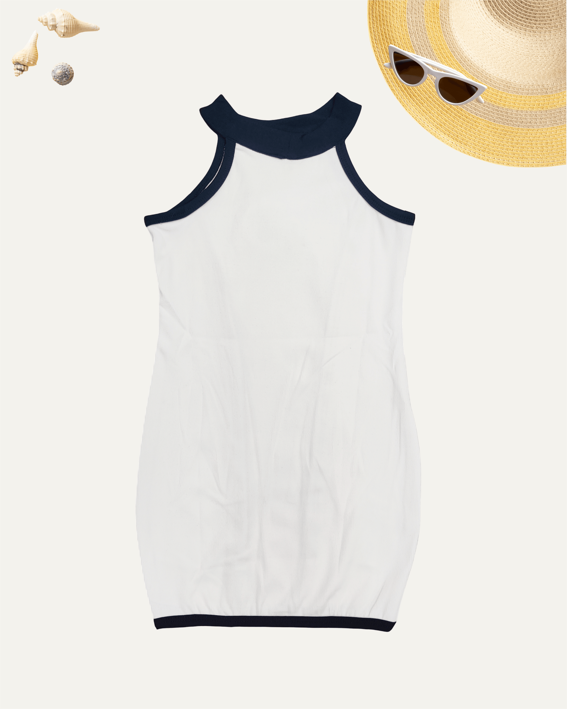 GIRLS SLEEVELESS DRESS (BLACK & WHITE) (4-12 YEARS) - Girlism