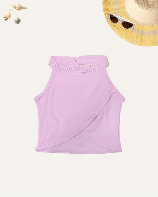 GIRLS BABY PINK TANK TOP (1-8 YEARS) - Girlism