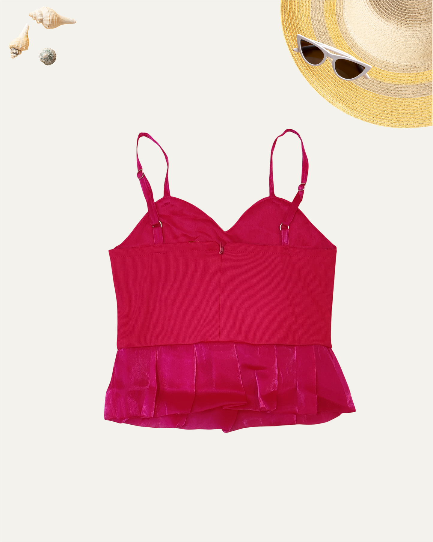 GIRLS HOT RED SATIN BOW GLAM TOP (0-11 YEARS) - Girlism