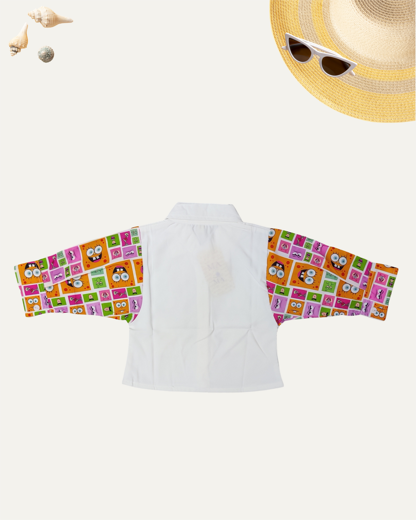 GIRLS CARTOON FUN SLEEVE SHIRT (4-12 YEARS) (ORANGE EDITION) - Girlism