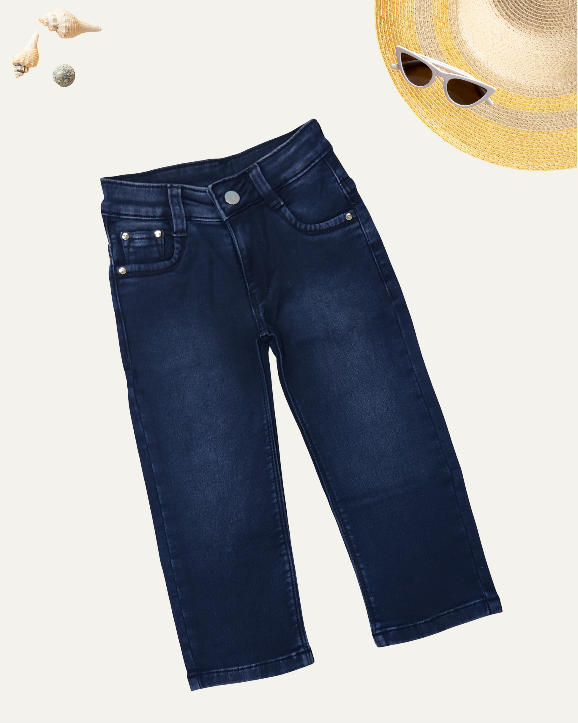 GIRLS BASIC BLACK DENIM JEANS (3-14 YEARS) - Girlism