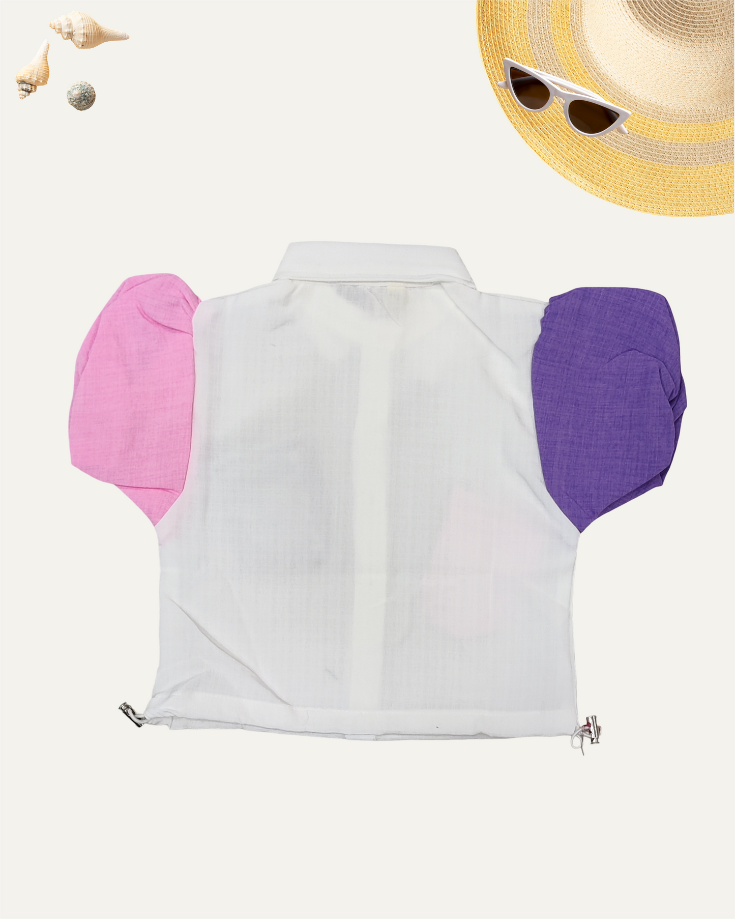 GIRLS RETRO POP SHIRT (4-12 YEARS) (PINK & PURPLE) - Girlism