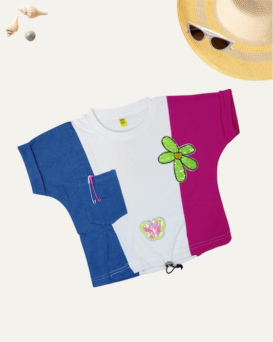 GIRLS COLOUR POP T-SHIRT (HOT PINK) (4-12 YEARS) - Girlism