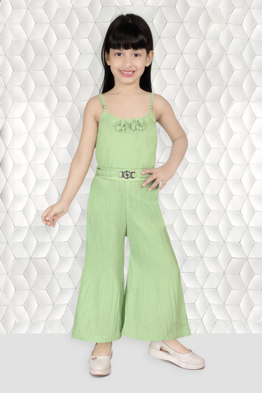 GIRLS MINT GREEN FLORAL JUMPSUIT (2-8 YEARS)