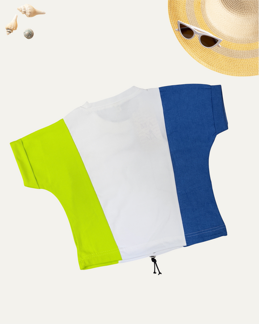 GIRLS COLOUR POP FLOWER T-SHIRT (YELLOW) (4-12 YEARS) - Girlism