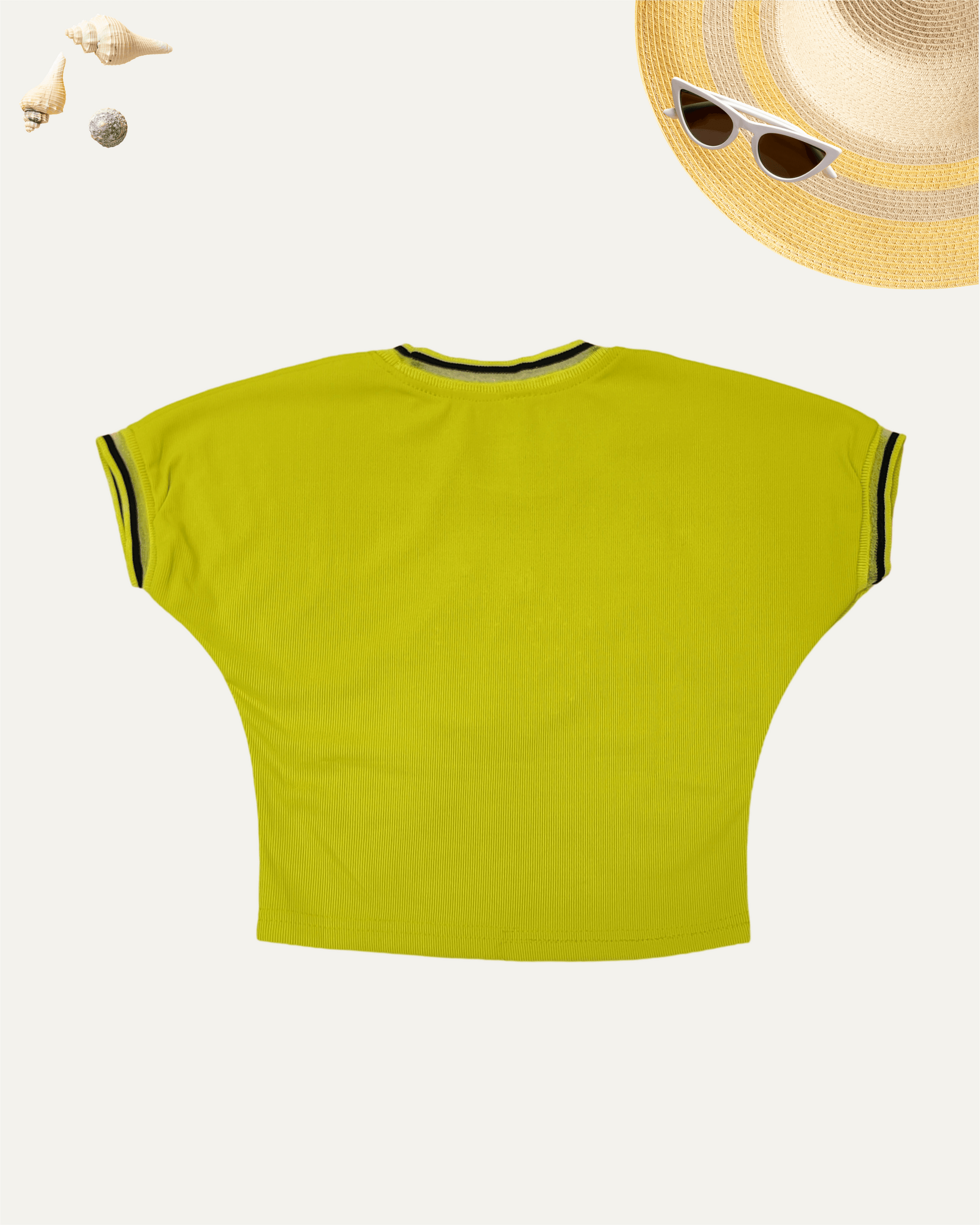 GIRLS RHINESTONE T-SHIRT MUSTARD YELLOW [ 4 - 12 YEARS ] - Girlism