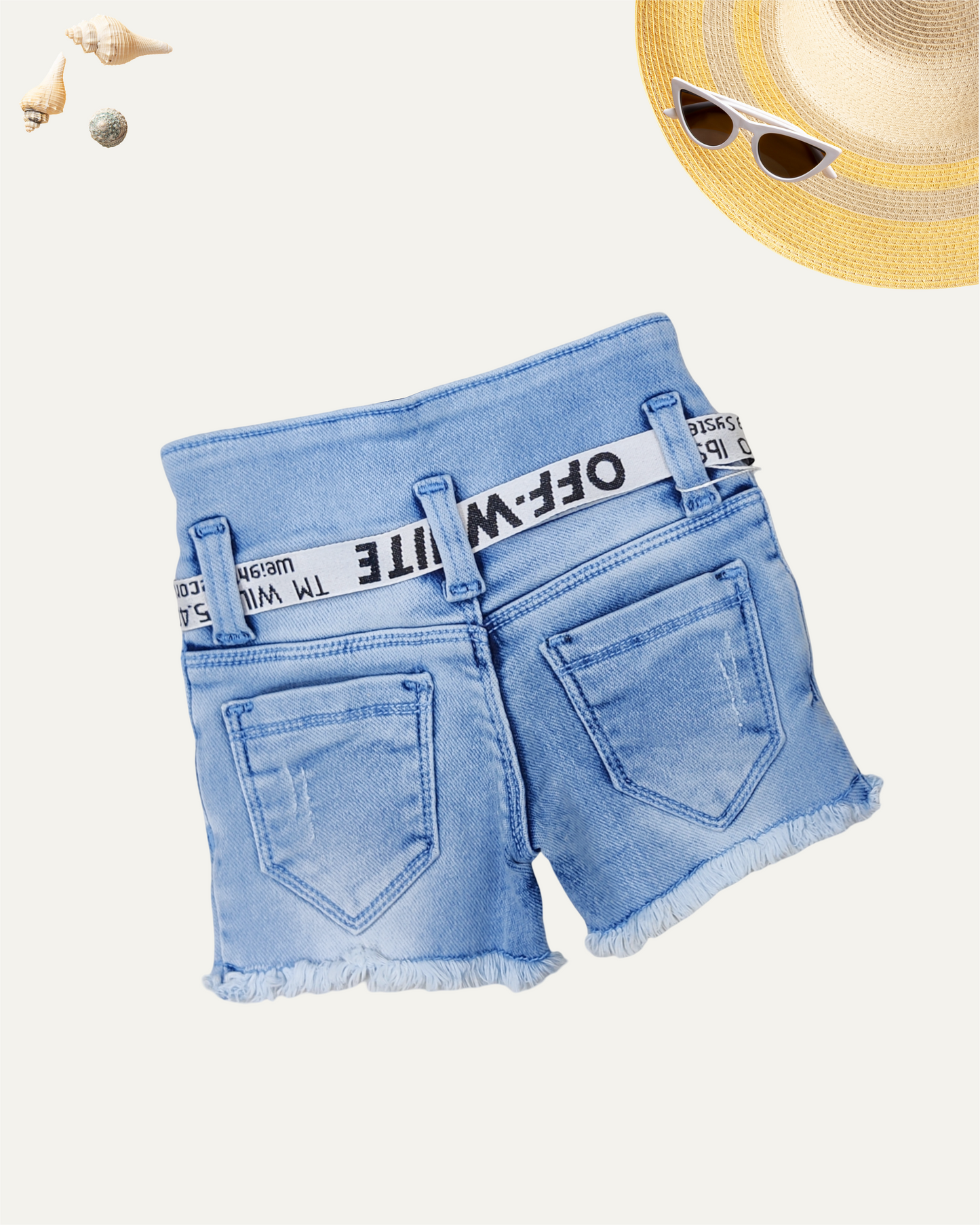 GIRLS UNICORN CHARM DENIM SHORTS (4-12 YEARS) - Girlism