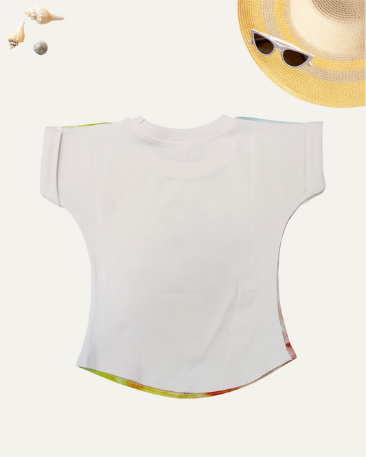 GIRLS SPLASH PRINTED T-SHIRT (4-12 YEARS) - Girlism