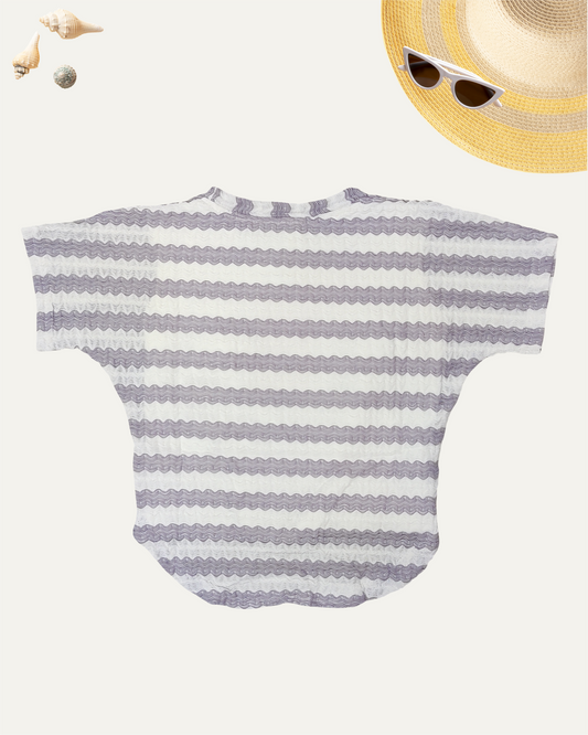 GIRLS LILAC STRIPED TOP (0-12 YEARS) - Girlism
