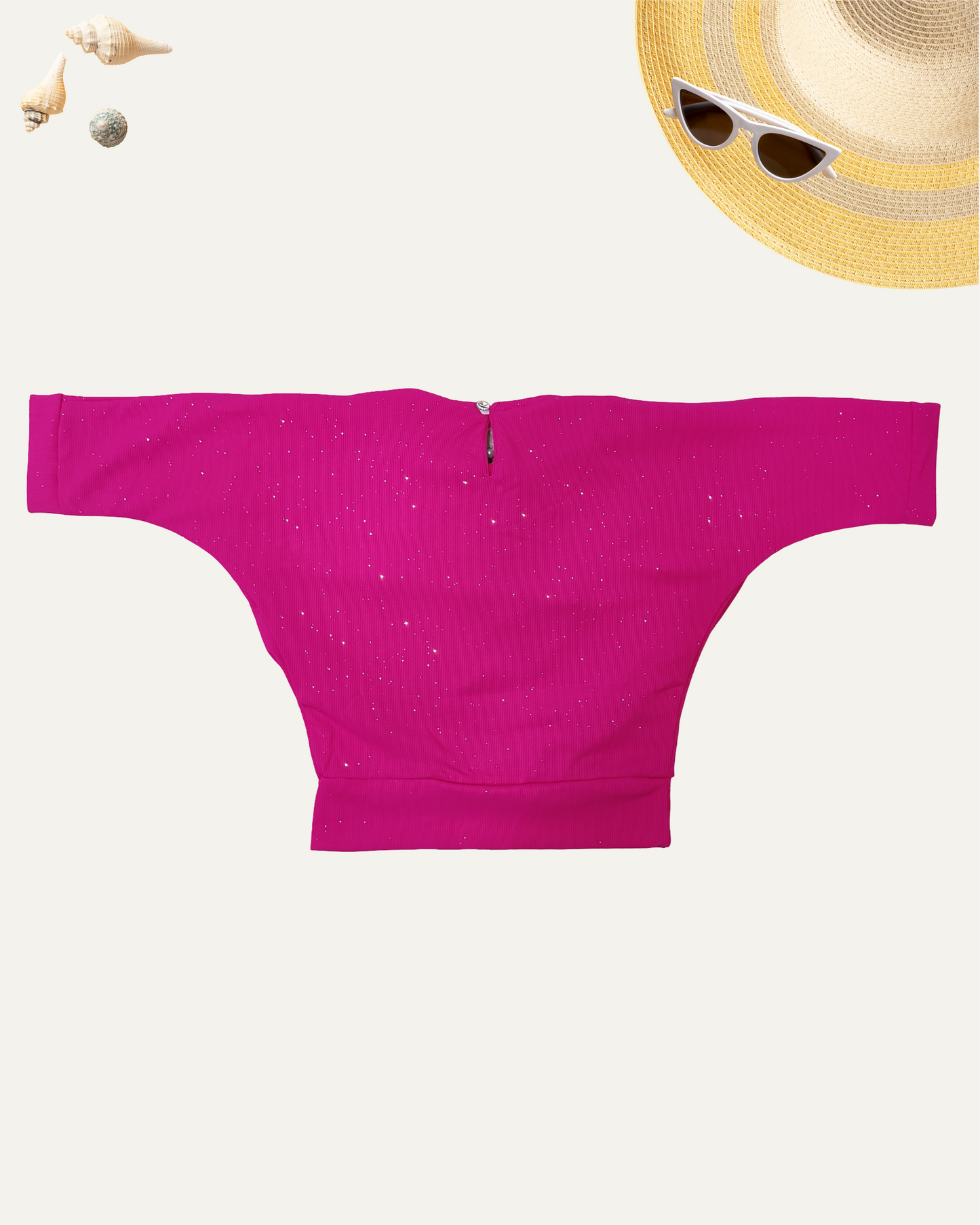 GIRLS HOT PINK DRAPED TOP (1-12 YEARS) - Girlism
