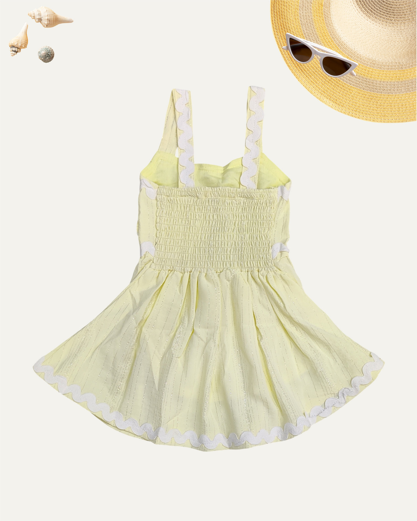 GIRLS BUTTER YELLOW FROCK (1-8 YEARS) - Girlism
