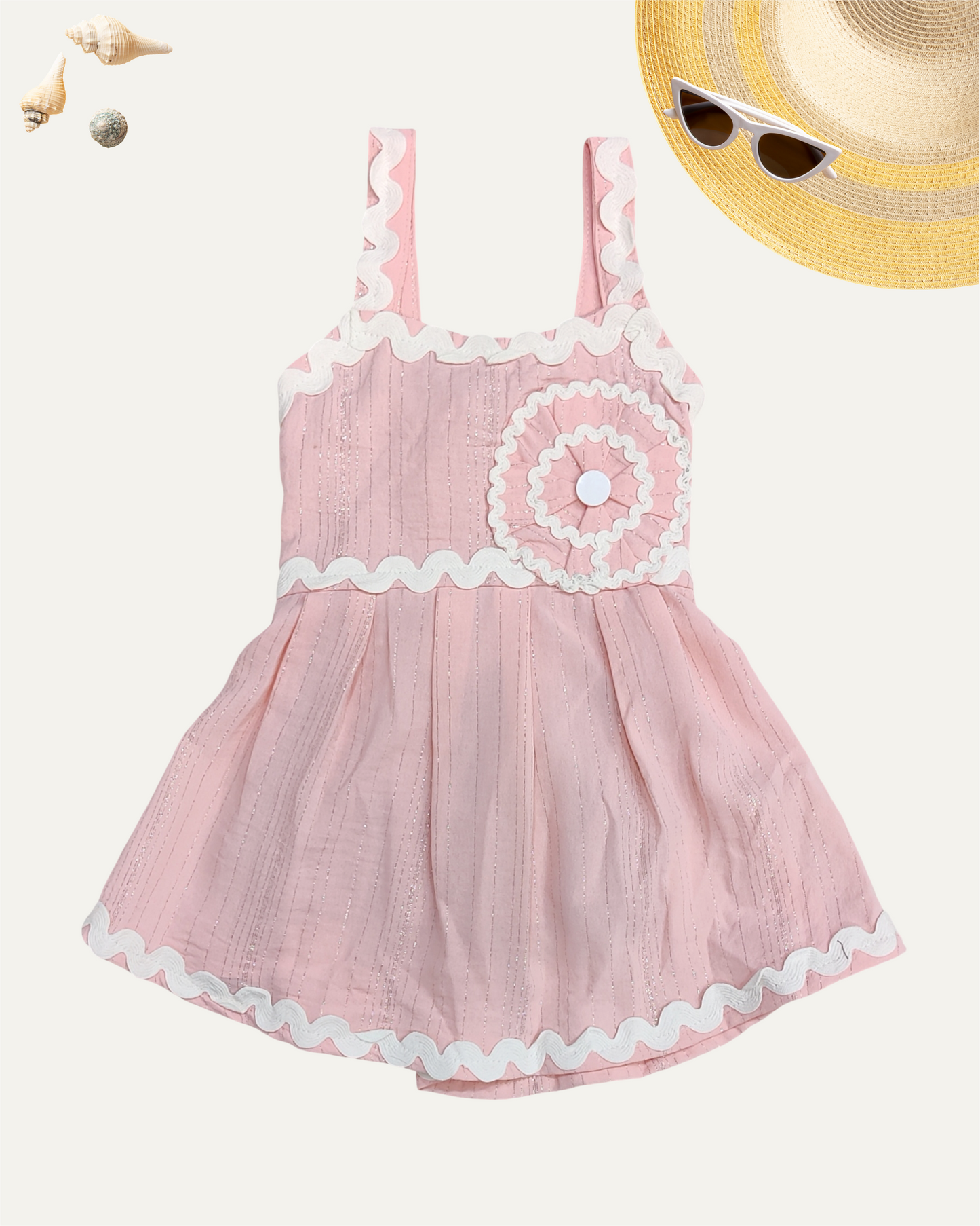GIRLS BABY PINK FROCK (1-8 YEARS) - Girlism