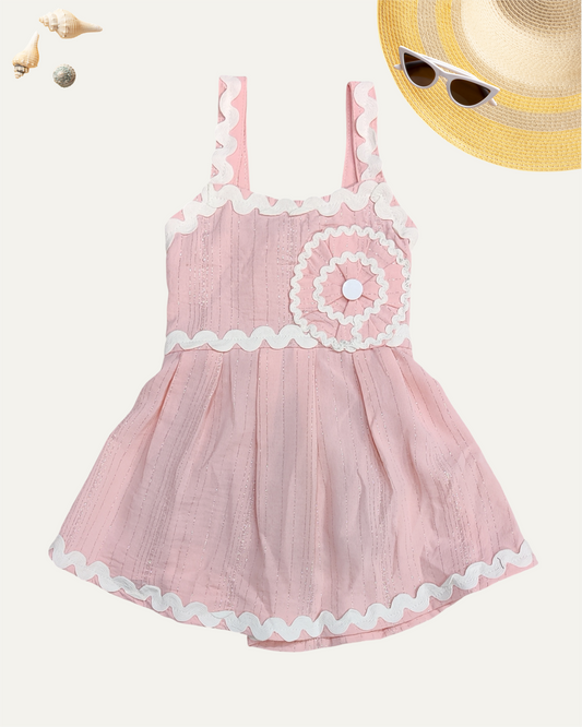 GIRLS BABY PINK FROCK (1-8 YEARS) - Girlism