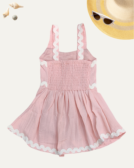 GIRLS BABY PINK FROCK (1-8 YEARS) - Girlism