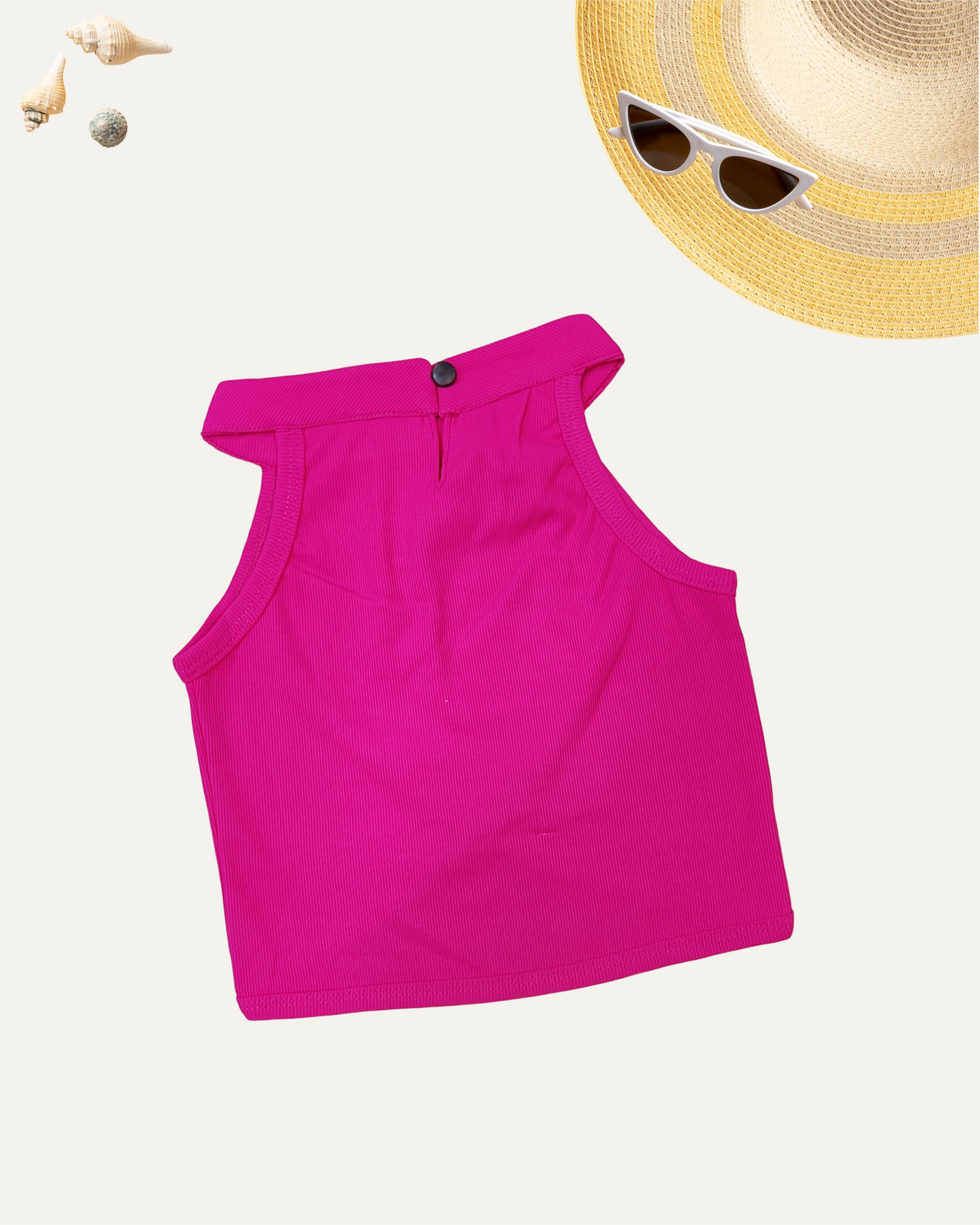 GIRLS NEON PINK TANK TOP [ 1-8 YEARS ]