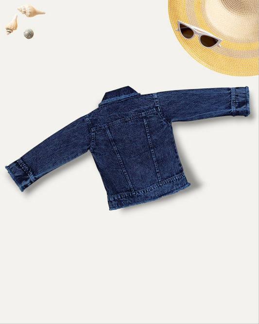 GIRLS DENIM JACKET (BLUE) (4-12 YEARS)